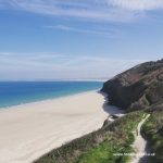 Coastal path walk from Carbis Bay beach to Porthkidney Sands