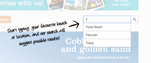 Live Cornwall beach search