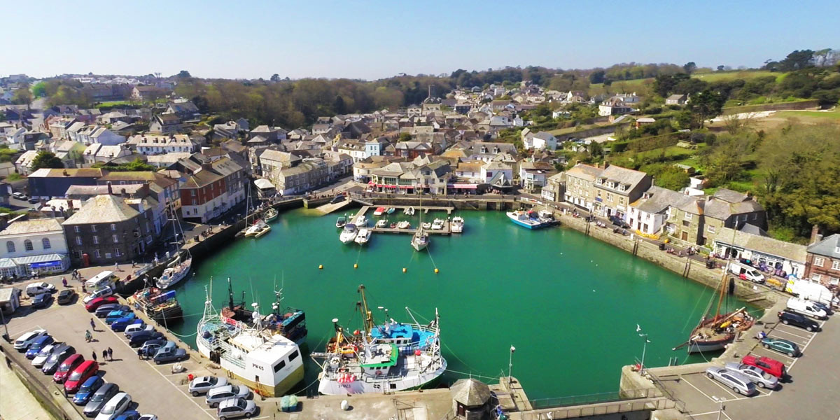 Padstow Harbour in North Cornwall