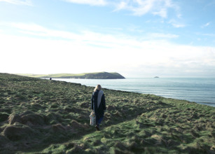 coastal walk from Polzeath to Daymer Bay North Cornwall