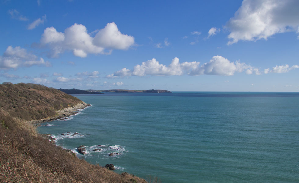 View of Falmouth Bay Cornwall